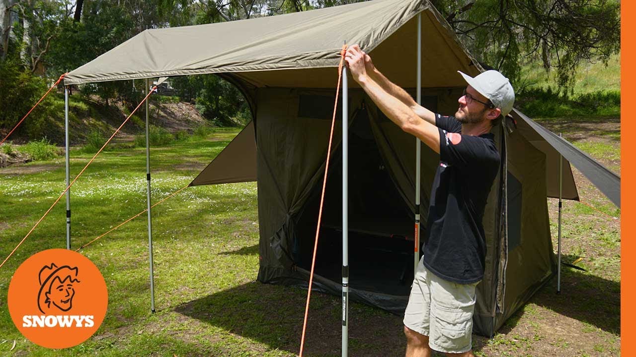Oztent RV-3 Plus Canvas Touring Tent - How to setup & pack away