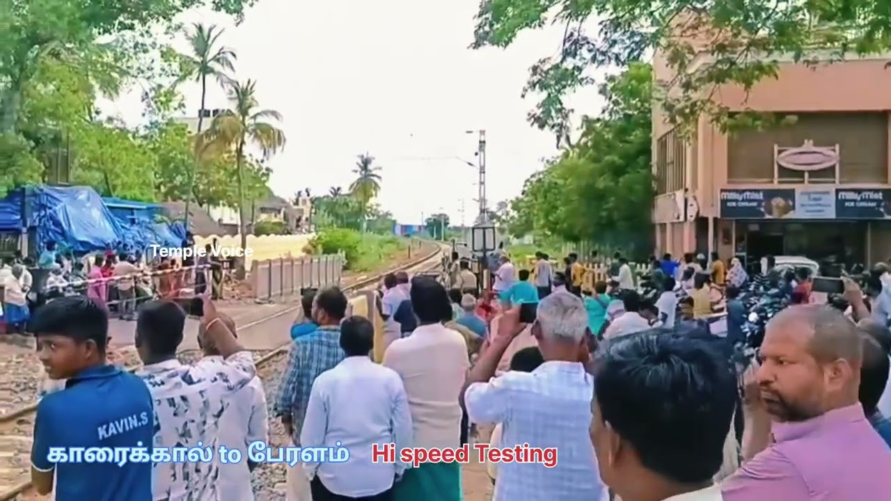 Karaikal to Peralam 🎉 Fast Express Train Testing 💐🎉
