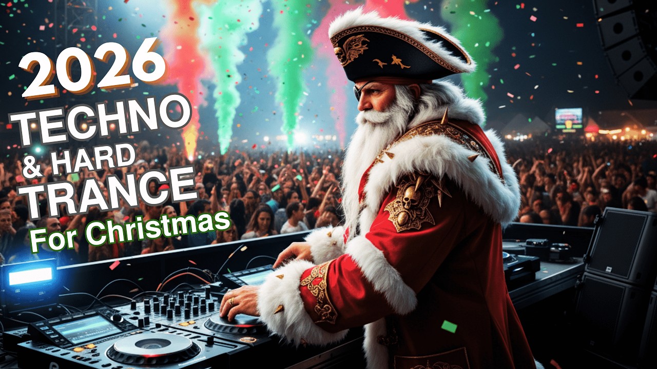 •▷ Best TECHNO & HARD TRANCE for Christmas 2025 🎄 | Uplifting trance | Synthwave | #Electronicmusic
