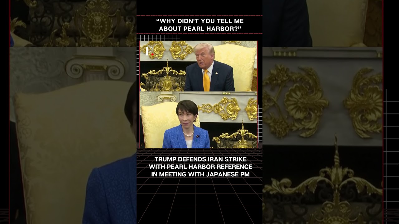 #ПервыеНовости: Трамп защищает удар по Ирану, ссылаясь на Перл-Харбор на встрече с премьер-минист...