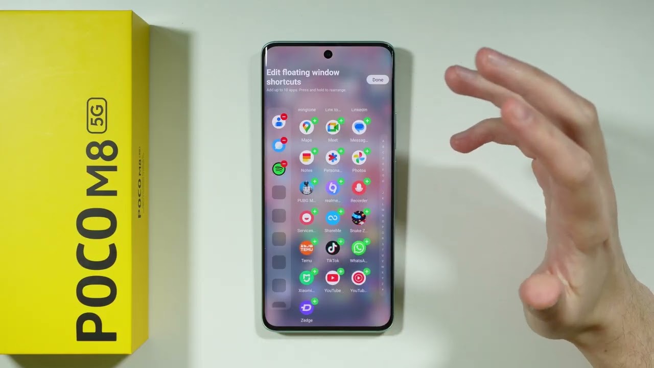 POCO M8 5G: How to Customize Sidebar Apps (Change Apps in Side Toolbox)