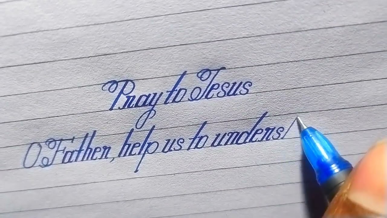 Modern english handwriting practice || Pray to Lord Jesus || Gulshan khalkho 