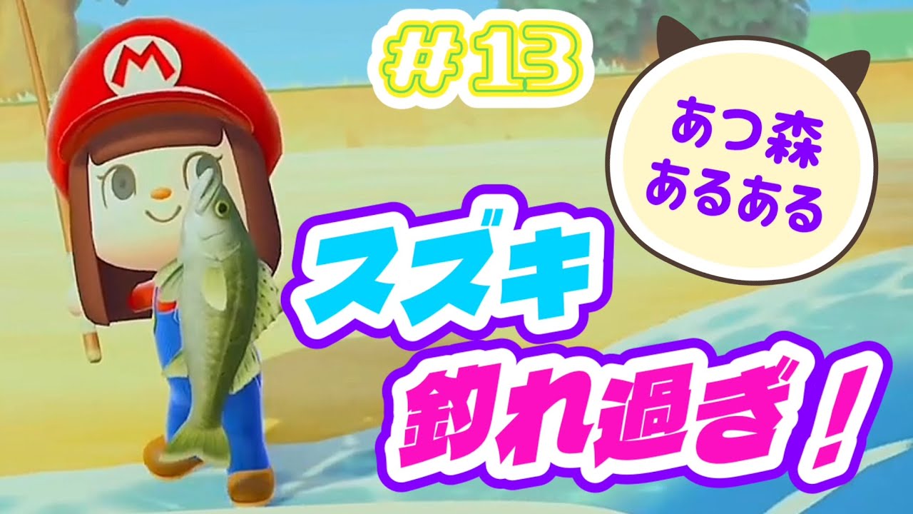 【あつ森 #13 】マイホームをオーダーしました！そして今回は鱸(スズキ)祭りです✨✨✨