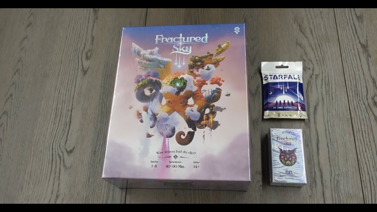 Fractured Sky: Rift Unboxing | Kickstarter Super Deluxe DE