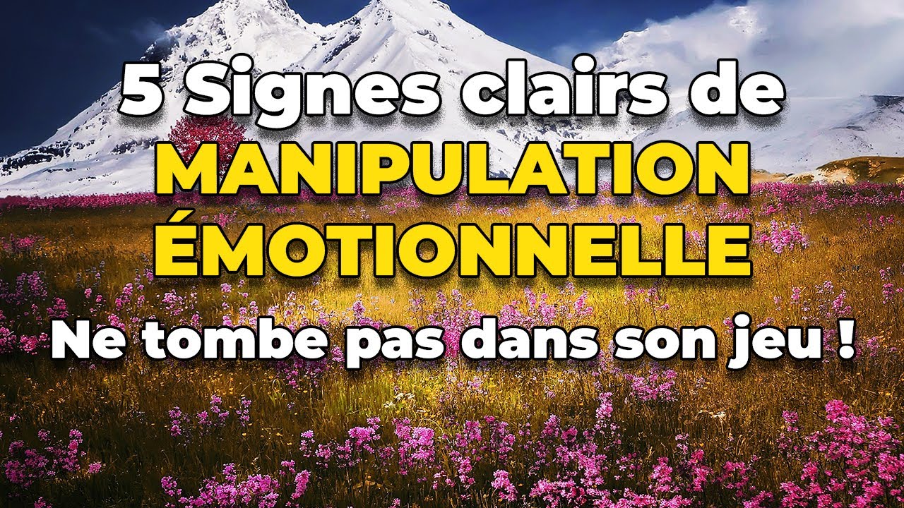 5 Signes clairs de MANIPULATION ÉMOTIONNELLE. NE tombe pas dans SON JEU !
