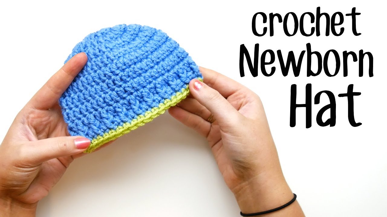 Простая вязаная крючком детская шапочка Parker Newborn Beanie