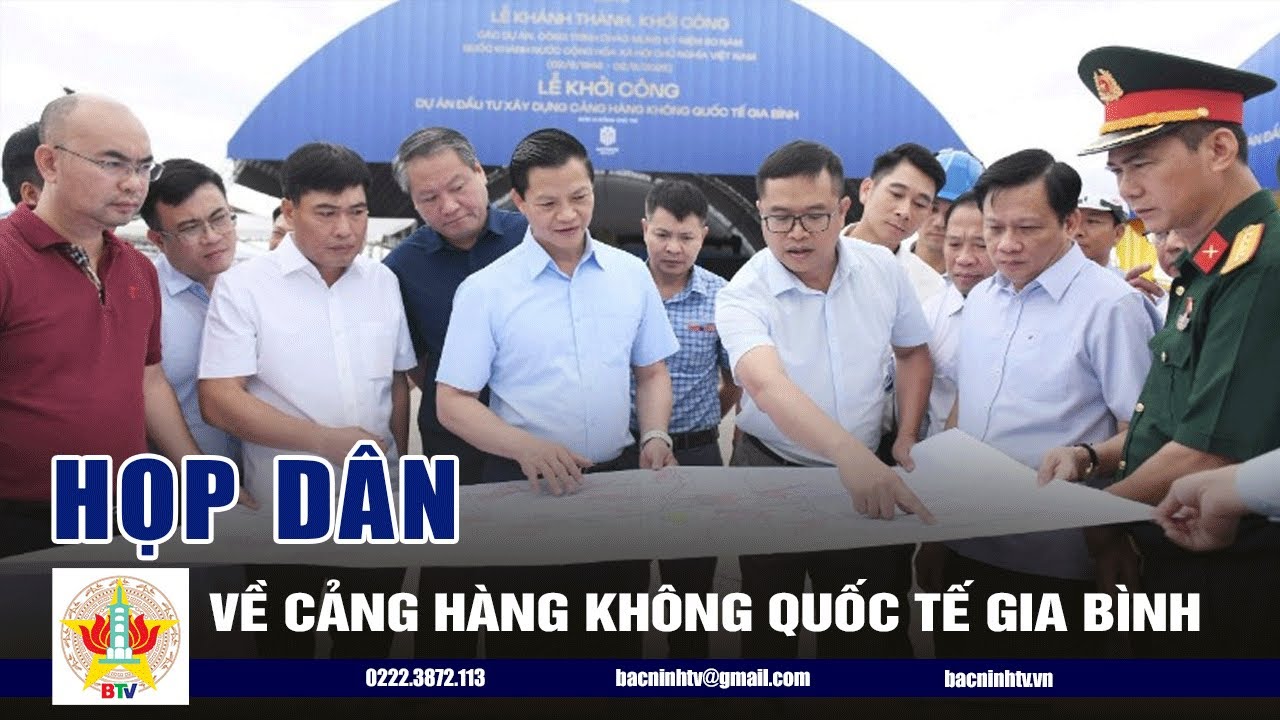 Họp dân về cảng hàng không quốc tế Gia Bình