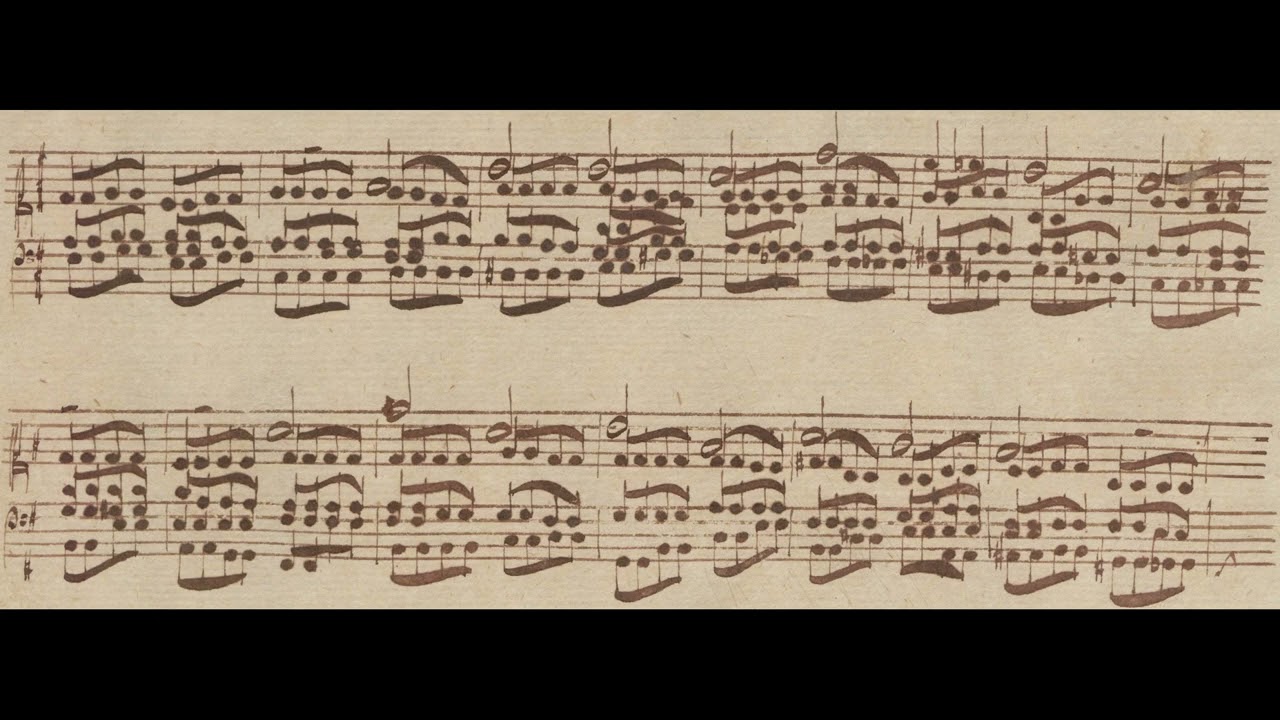Bach - Erbarm' dich mein, o Herre Gott, BWV 721 (manuscript score)