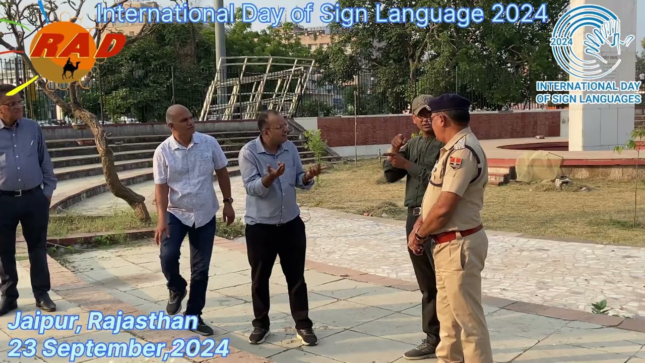 "International Day of Sign Languages" will be celebrated on 23 September 2024 in Jaipur, Rajasthan.🤟