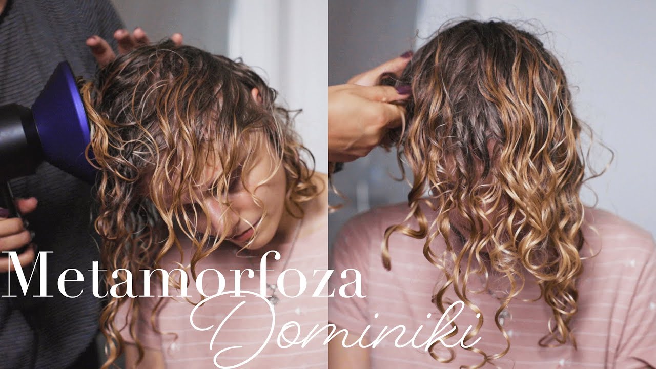Mycie i stylizacja falowanych włosów DOMINIKI 🧖‍♀️ | Curly Madeleine