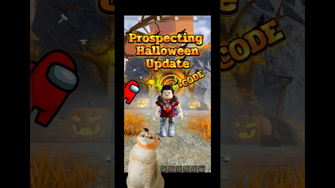🦇Halloween Update + CODE/PAN/LOGS/MORE👻🔥 #prospecting  #spooky  #roblox  #new  #pan