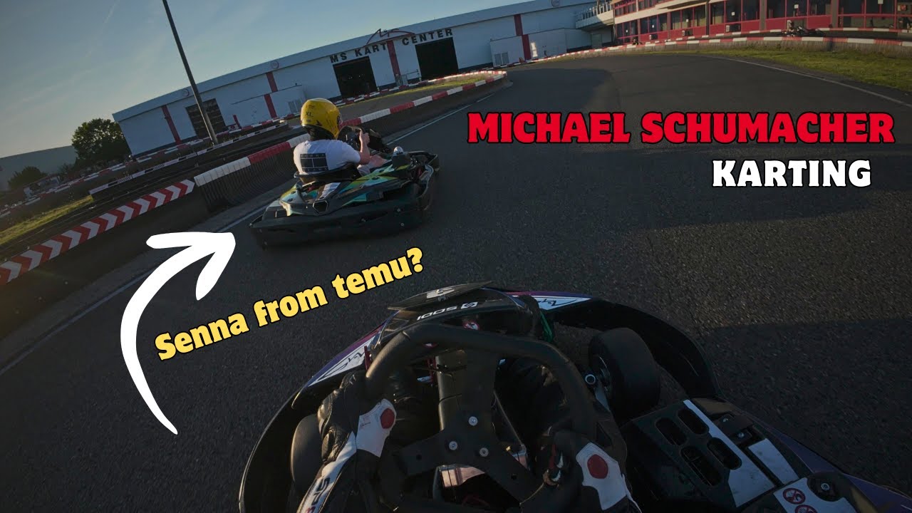 Karting battle with Senna from temu at the Micheal Schumacher track! #karting