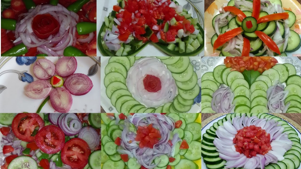 Beautiful Salad Decoration😍👌🍽Ideas Tips For Dinner Dawats So Amazing Salad Decor Tips
