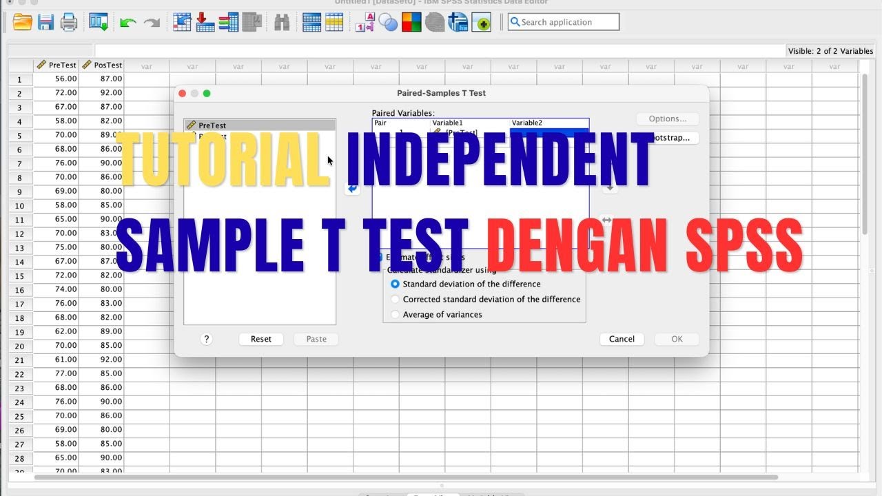 Tutorial SPSS 31 - Independent Sample T Test