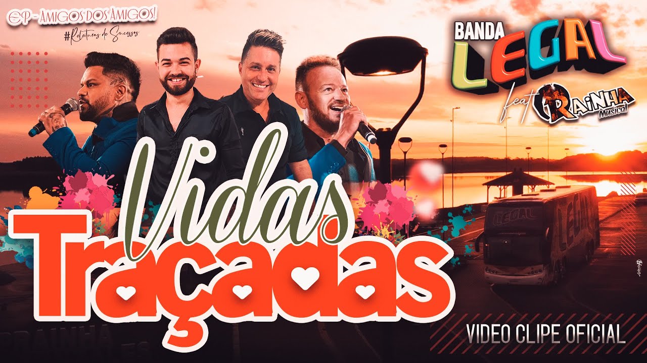 VIDAS TRAÇADAS  - BANDA LEGAL feat RAINHA MUSICAL | Video Clipe Oficial  - Versão 2022