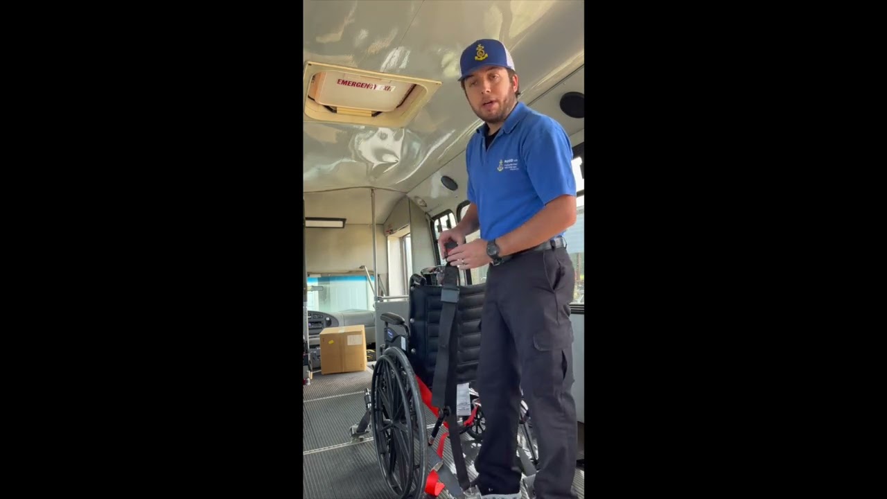 How to properly secure a Wheelchair for transport
