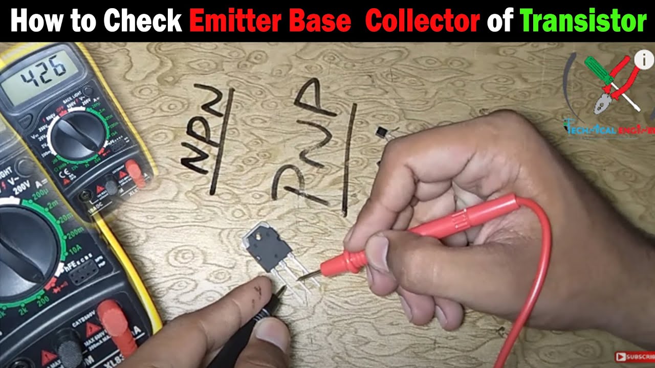 How to Identify Transistor Emitter, Base, Collector I How to Test Transistor in Hindi/Urdu