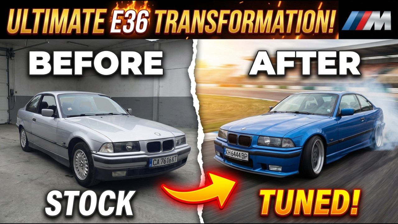 Building a BMW E36 Coupe Project Car In 5 Minutes