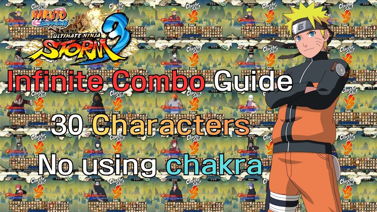 [Naruto Storm 3] How to do an infinite combo without not using chakra
