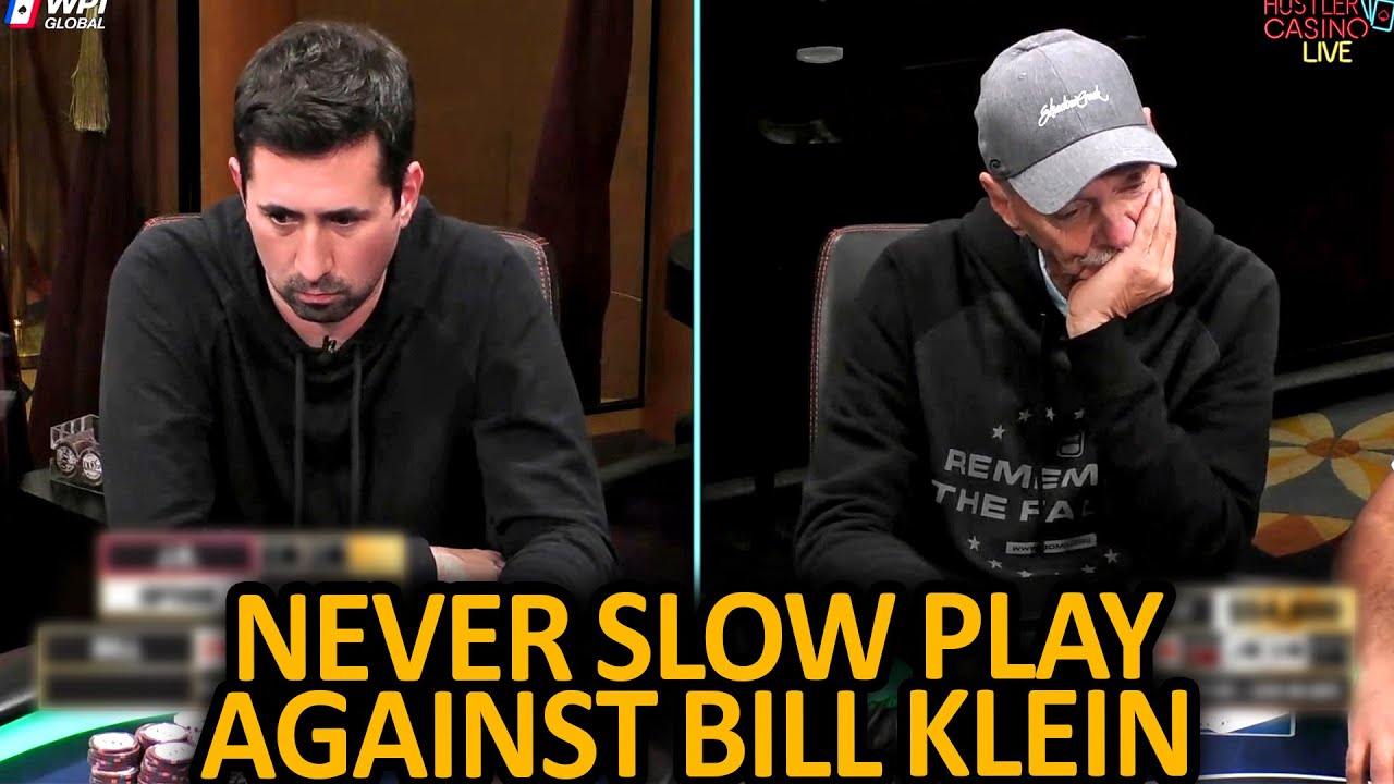 Bill Klein Was Firing Into A Monster Until... @HustlerCasinoLive