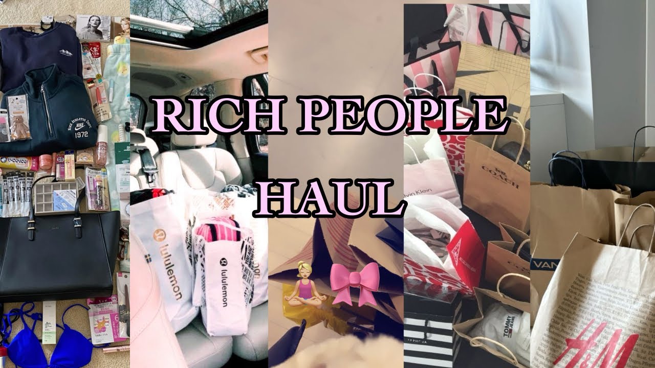 RICH PEOPLE HAUL! compilation 🎀🛍️ #viralvideo #shopping #compilation #like #entertainment #haul