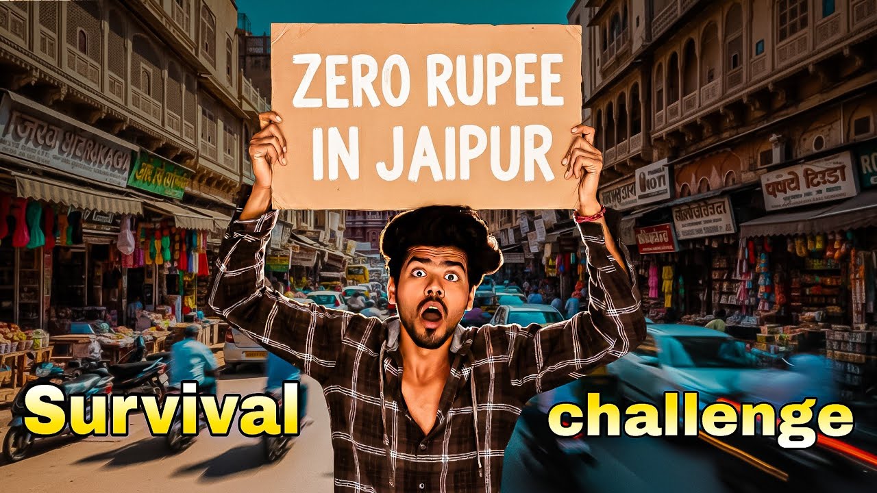 “Zero Rupees Survival in Jaipur 😱 | How I Lived With NO MONEY!”