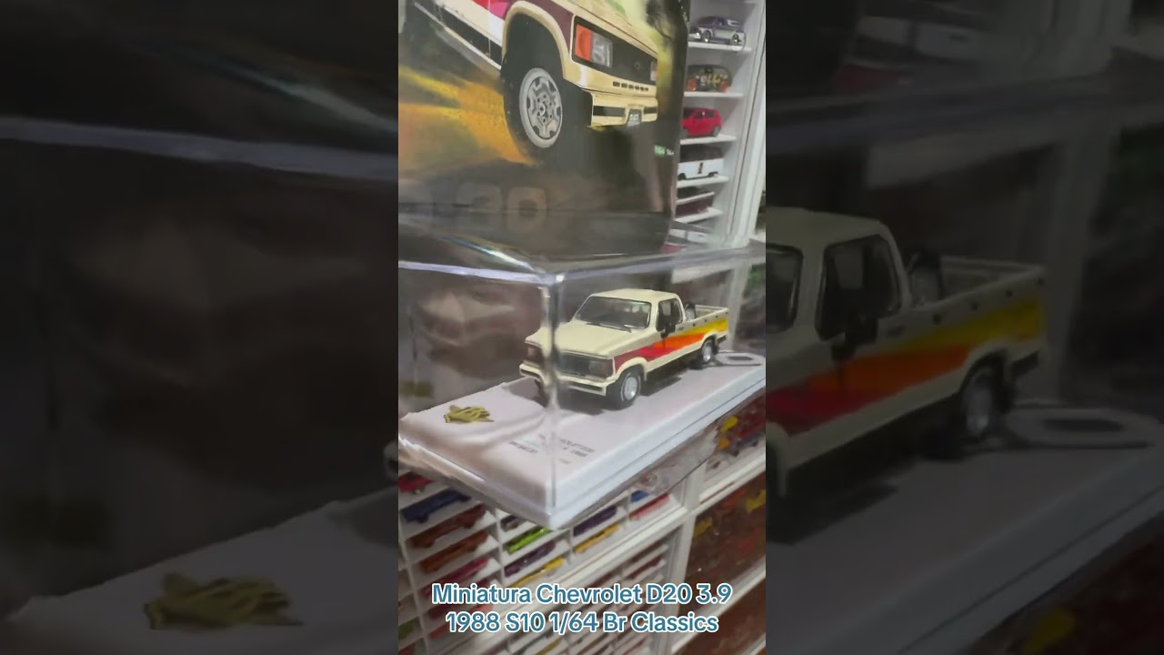 Miniatura Chevrolet D20 3.9 1988 S10 1/64 Br Classics