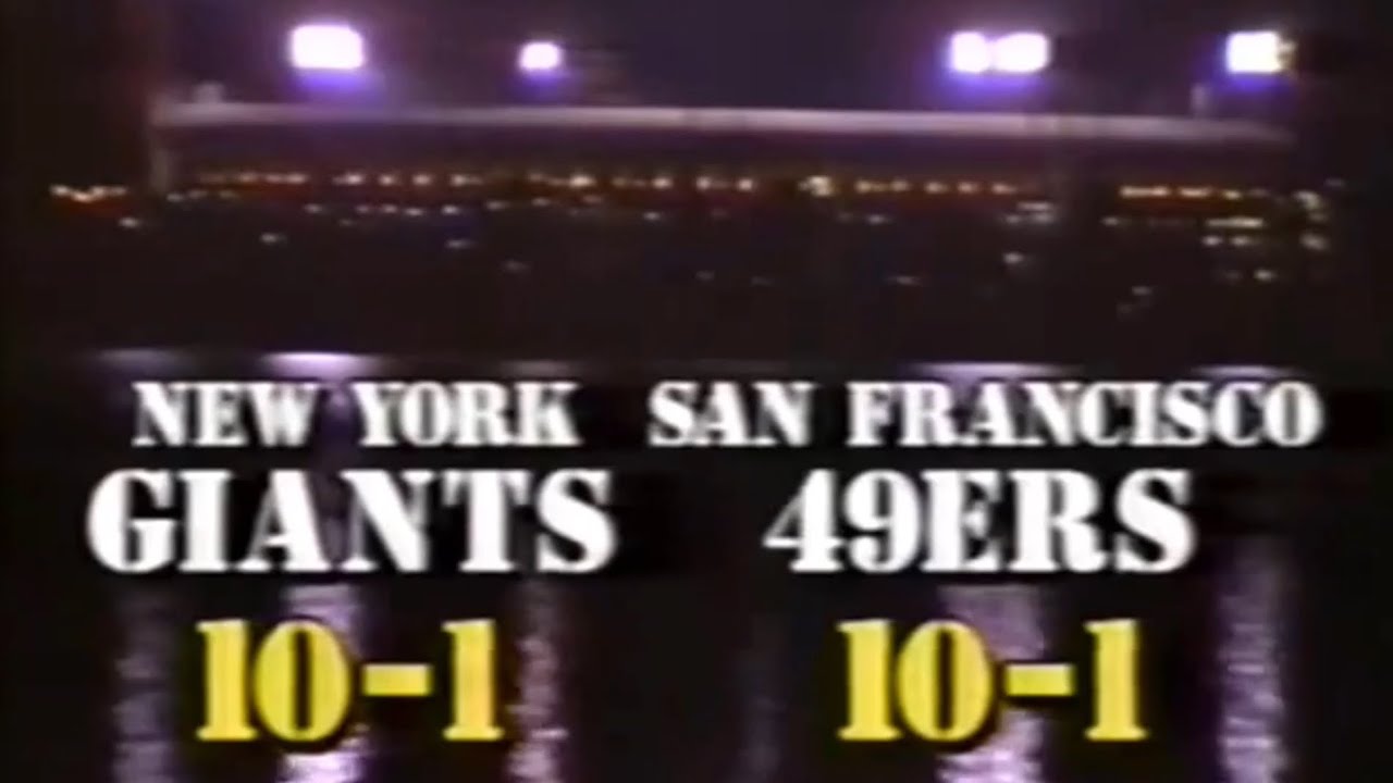 1990 MNF Giants (10-1) vs 49ers (10-1) Highlights (ABC Intro): Best RS matchup of ‘90