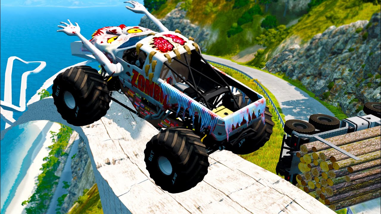 Impossible Weird Bridge Crossing Cars Vs Deep Water | BeamNG | Wills World