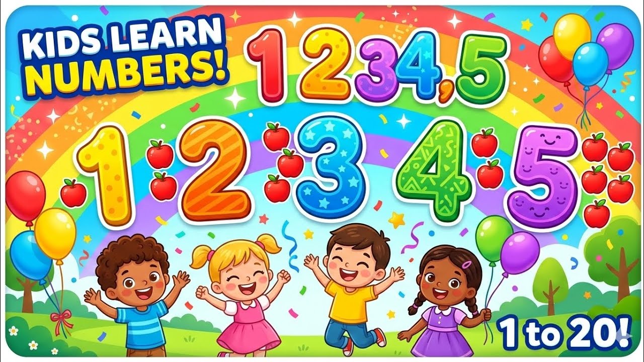 Learn Numbers 1 to 20 | Counting for Kids | Numbers Song & Counting | Kids Learning Video