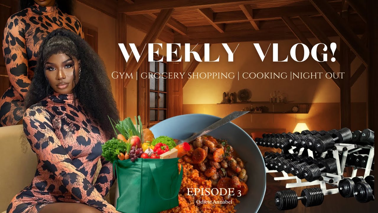 WEEKLY VLOG | Gym + grocery shopping + cook with me,saturday night in & more!