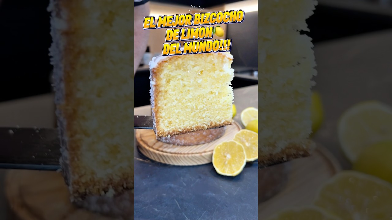 EL MEJOR BIZCOCHO DE LIM&Oacute;N DEL MUNDO  #receta #bizcocho #limon #pastel #cocina