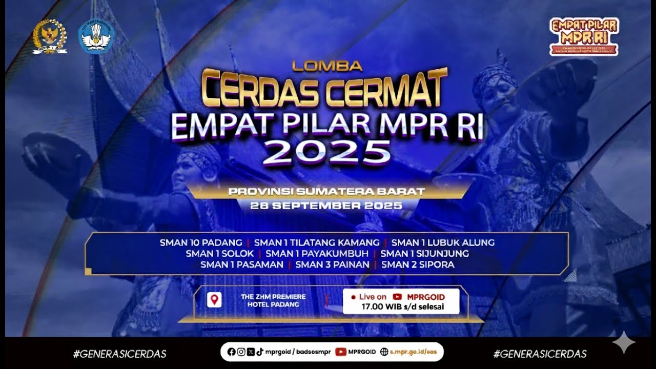 Final Lomba Cerdas Cermat Empat Pilar MPR RI 2025 - Provinsi Sumatera Barat