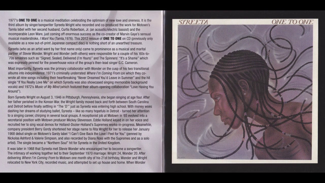 Syreeta Wright - 01. One To One  (1975)