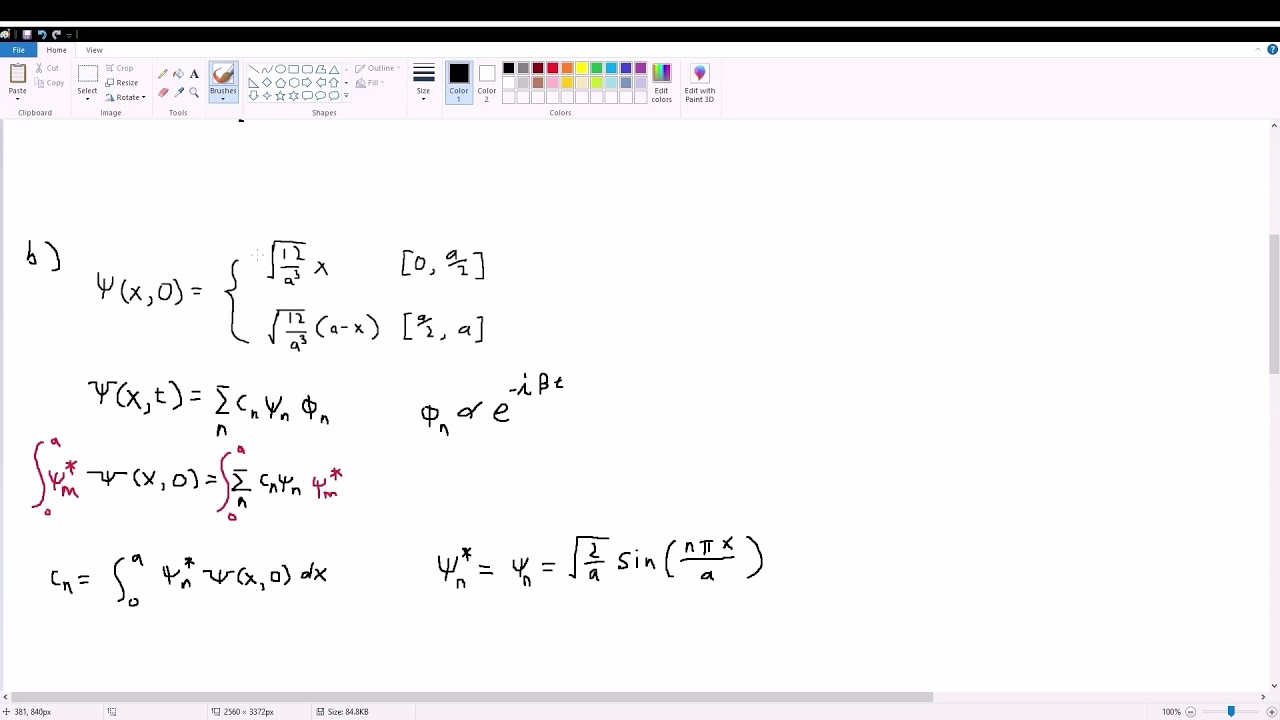 Griffiths QM Problem 2.7