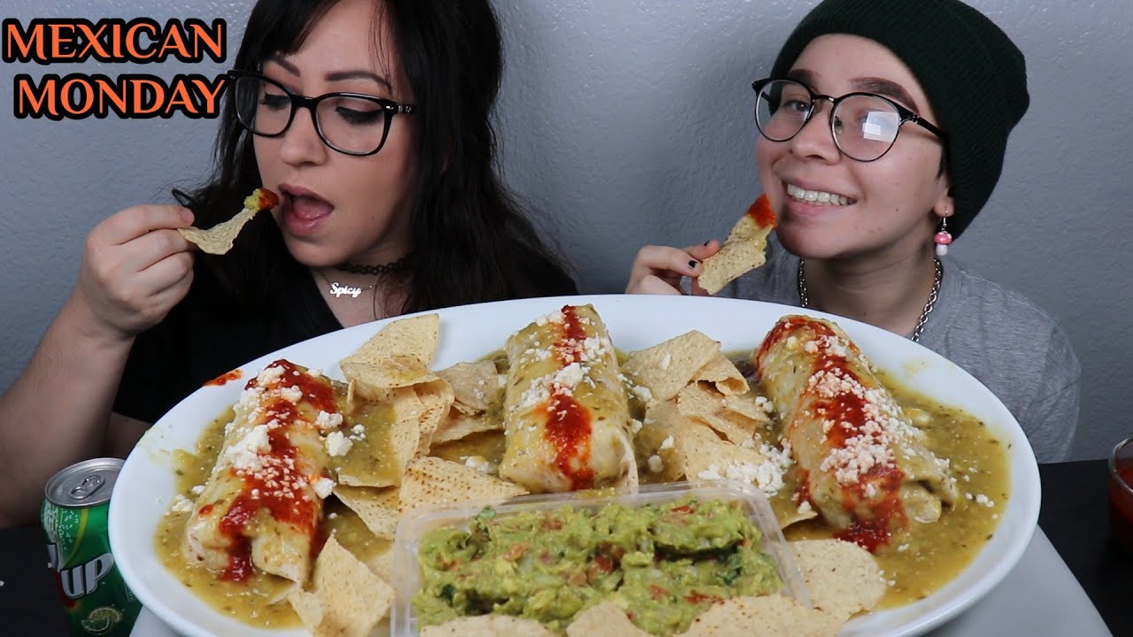 WET BURRITOS MUKBANG | EATING SHOW | HOMEMADE