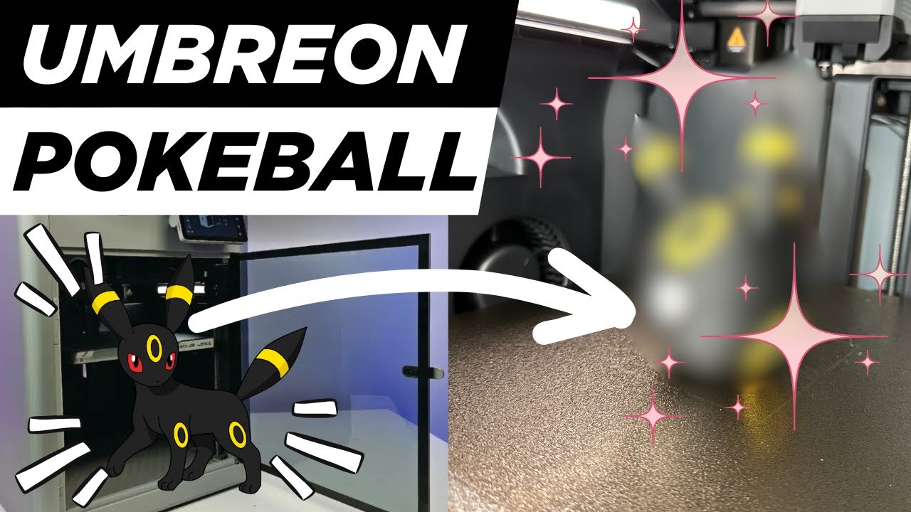 3D Printing the Ultimate Umbreon-Themed Pokéball! 🌙✨