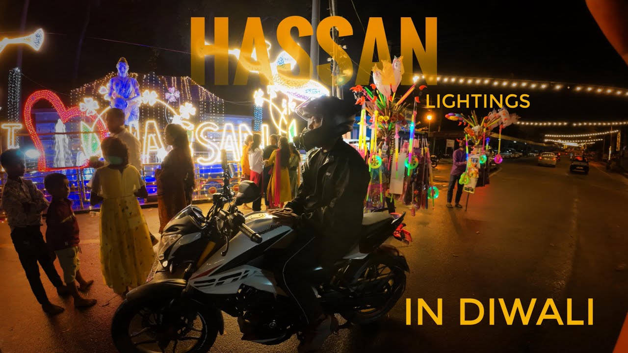 🪔DIWALI FESTIVAL IN HASSAN 2025 | HASSANAMBA  FESTIVAL | CITY DECORATION || 🎊