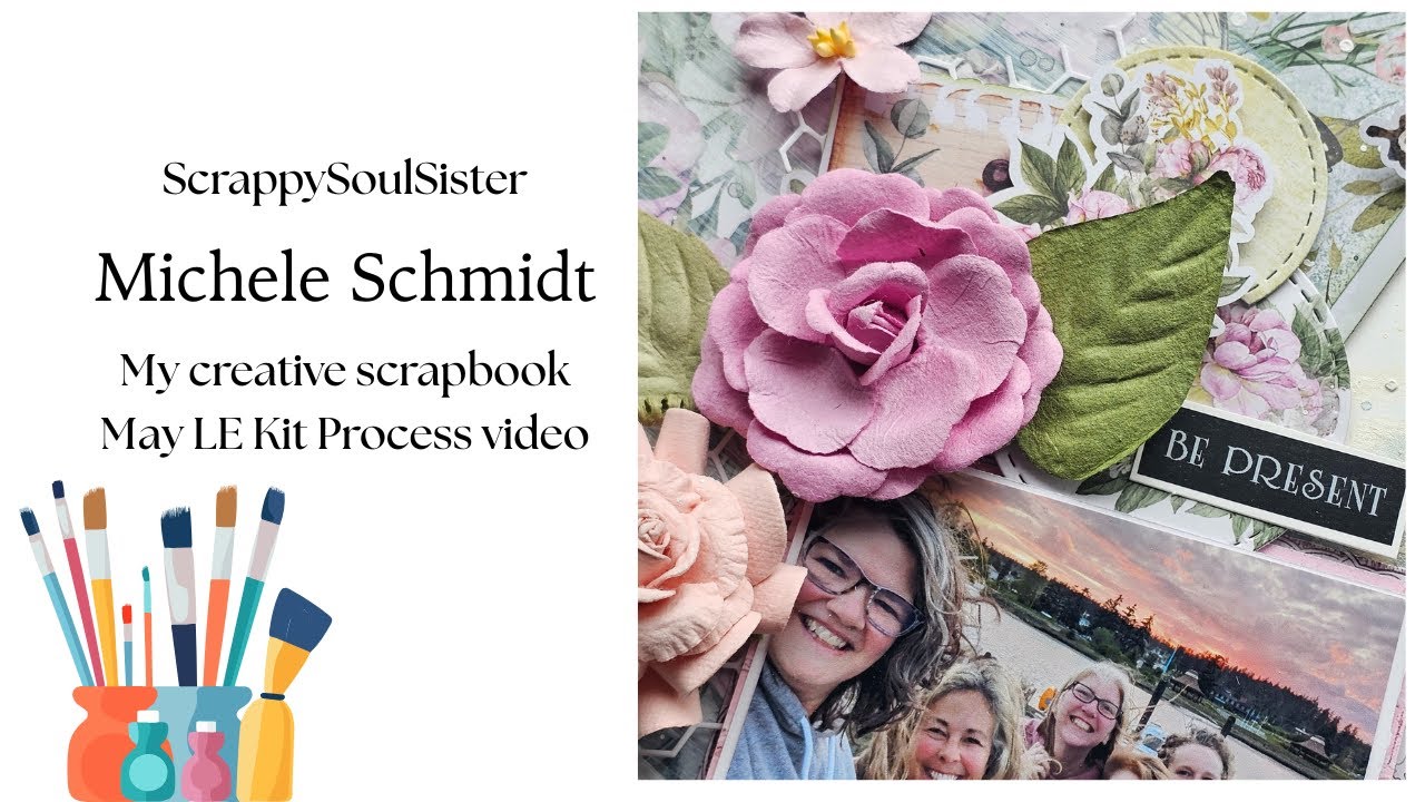 Mixed media and creating tags with the cut apart sheet   May LE kit from My Creative Scrapbook