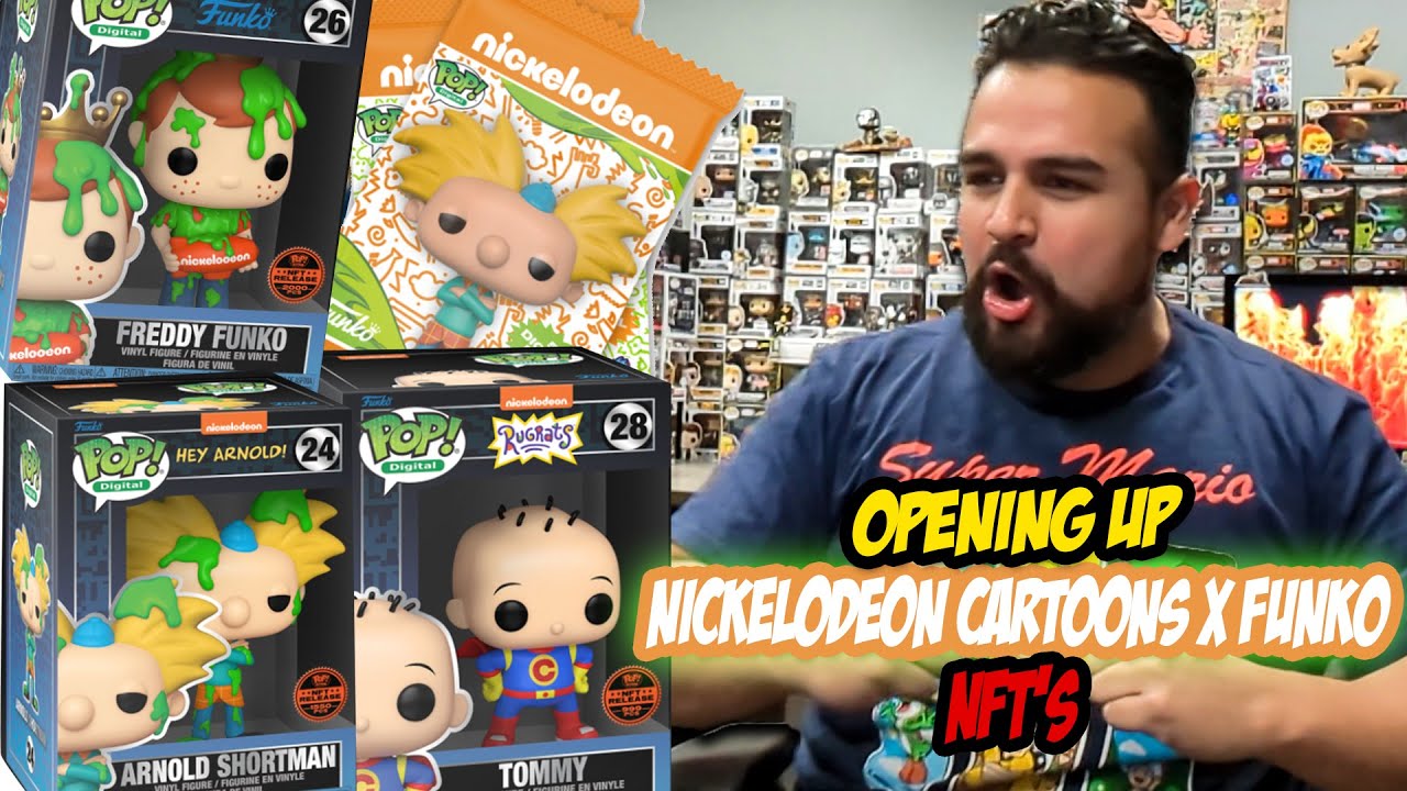 OPENING UP A LOT OF NICKELODEON CARTOONS X FUNKO DIGITAL POP NFT's | I PULLED 2 LEGENDARY FUNKO NFT!