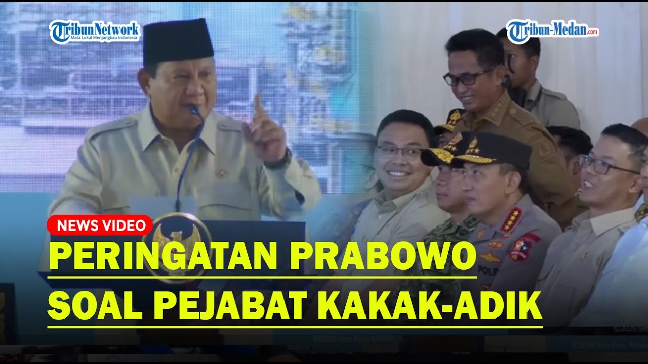 PRABOWO Singgung Gubernur Kaltim dan Walkot Balikpapa:  Kakak Adik Ya...