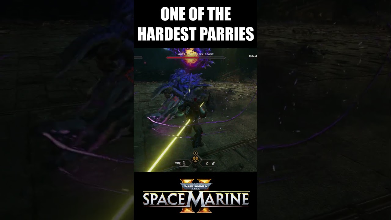 One of The Hardest Parry Chains in Space Marine 2 #spacemarine2 #warhammer40k #gaming