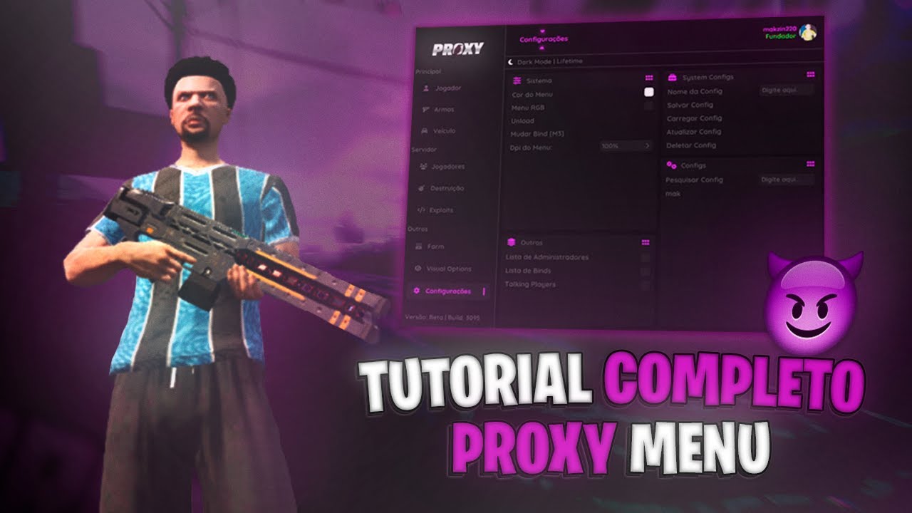TUTORIAL COMPLETO DE COMO USAR O PROXY MENU HACK FIVEM 2026