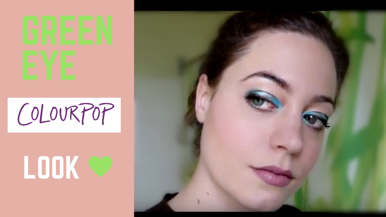 Green Eye + Mauve Lips COLOURPOP make-up Look