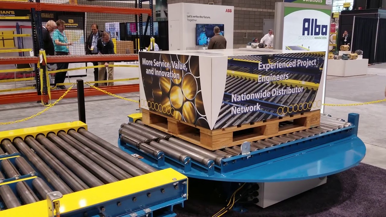 Alba Manufacturing - Turntable, Lift and Rotate and Drag Chain Conveyor