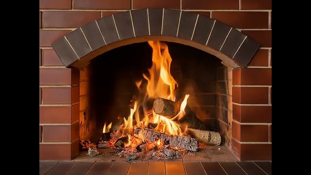 10 Hours Open Fireplace 🔥 Real Fire Sounds for Sleep & Relaxation (HD)