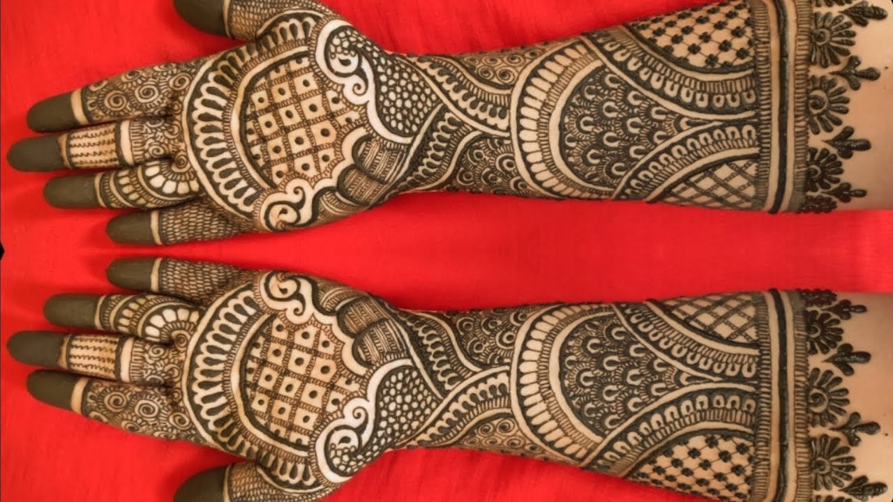 EASY DULHAN MEHENDI DESIGNS | NEW BRIDAL HENNA MEHNDI DESIGN FOR FULL HANDS | WEDDING MEHNDI DESIGNS