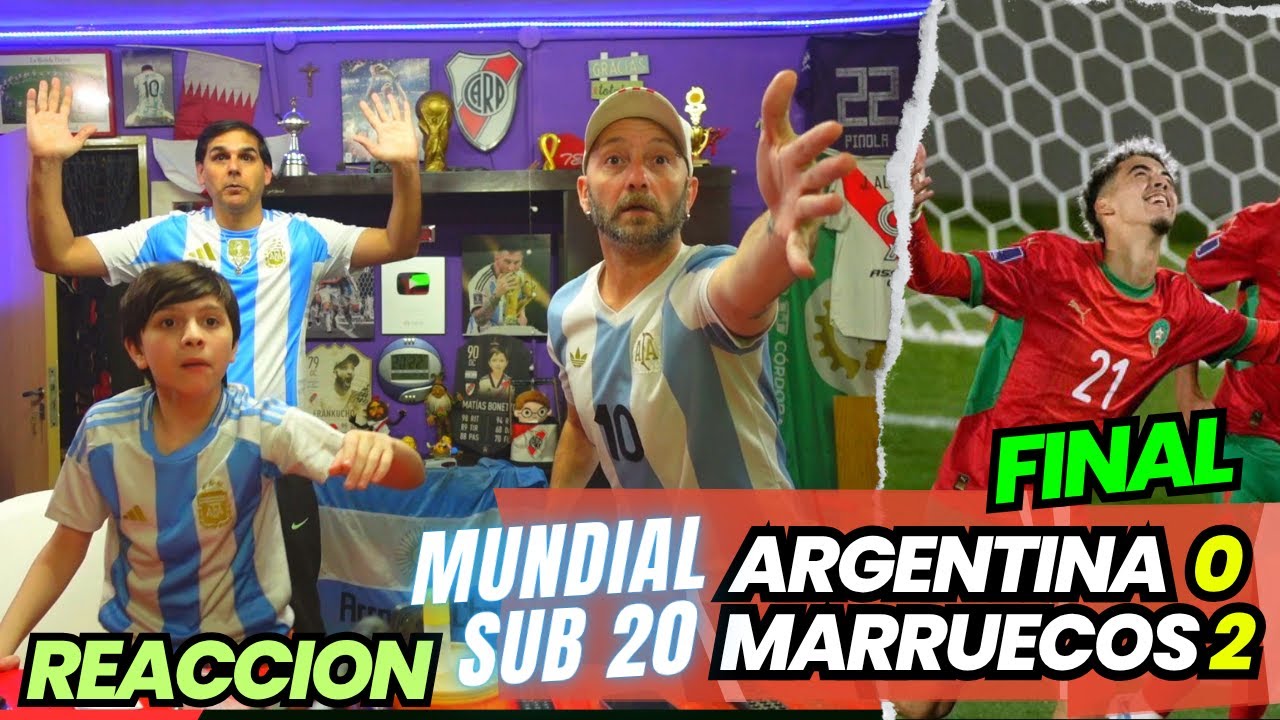 ARGENTINA 0 vs MARRUECOS 2 - Reacciones de Hinchas Argentinos - FINAL MUNDIAL SUB 20