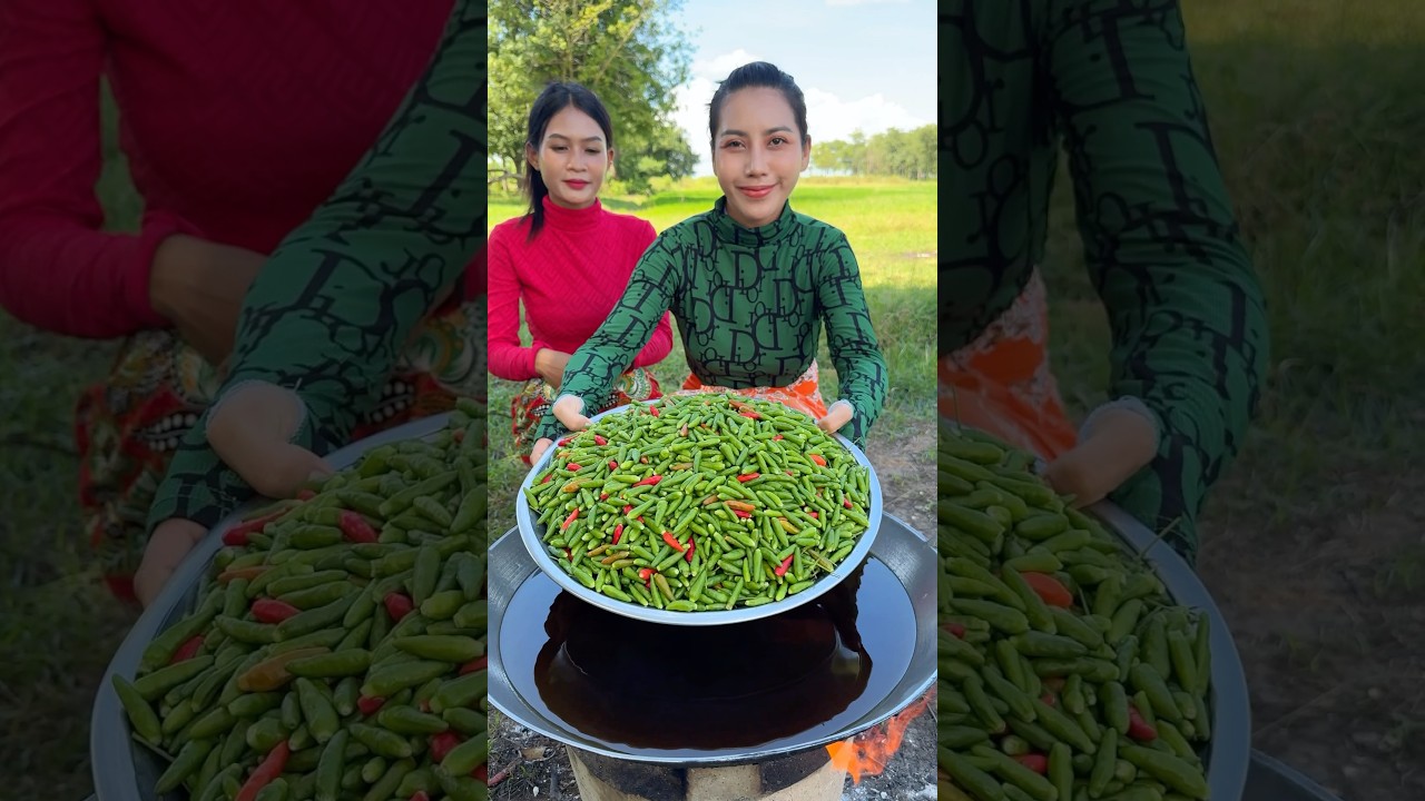 Green chili crispy with chicken leg recipe #shortvideo #shorts #cooking #food #recipe