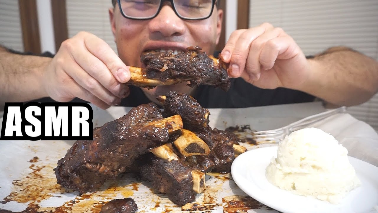 STICKY BEEF RIBS *SATISFYING EATING SOUNDS